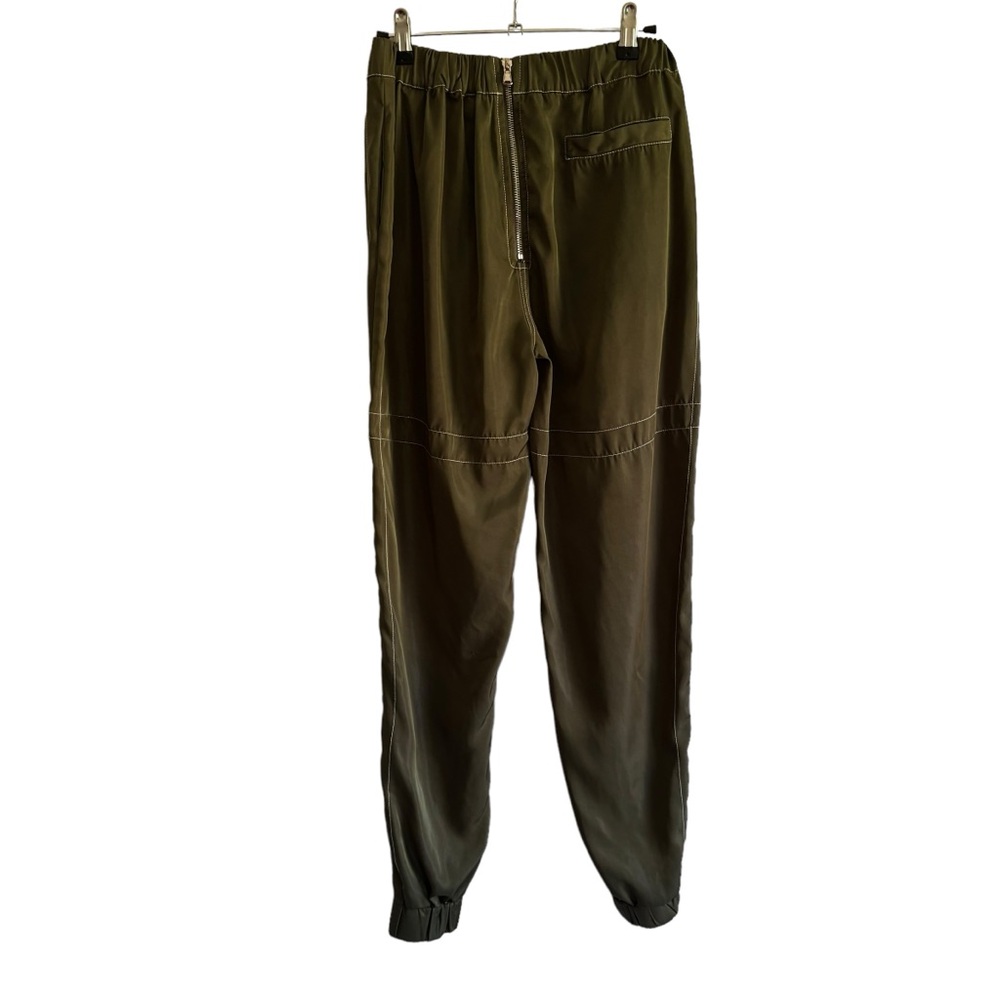 Maniere De Voir Satin Joggers‎ Green Track Pants - Picture 9 of 9